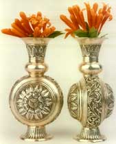 silver flower vase,india silver handicrafts, silver craft,silver decorative exporter,silver animal figure,silver Articles, Silver handicrafts, decorative Articles